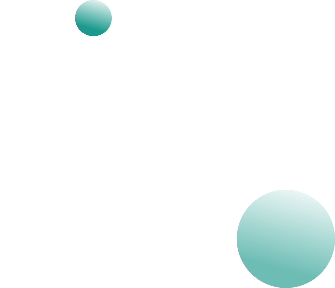 floating gradient circles