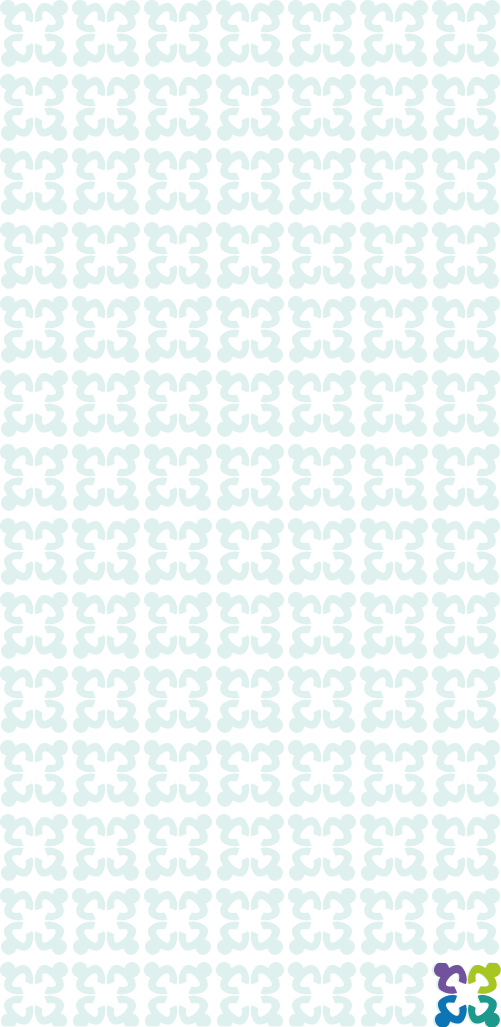 repeating pattern of four avatars forming a square